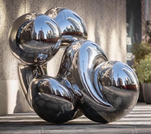 Niaj hnub nimno Stainless Hlau Sculpture